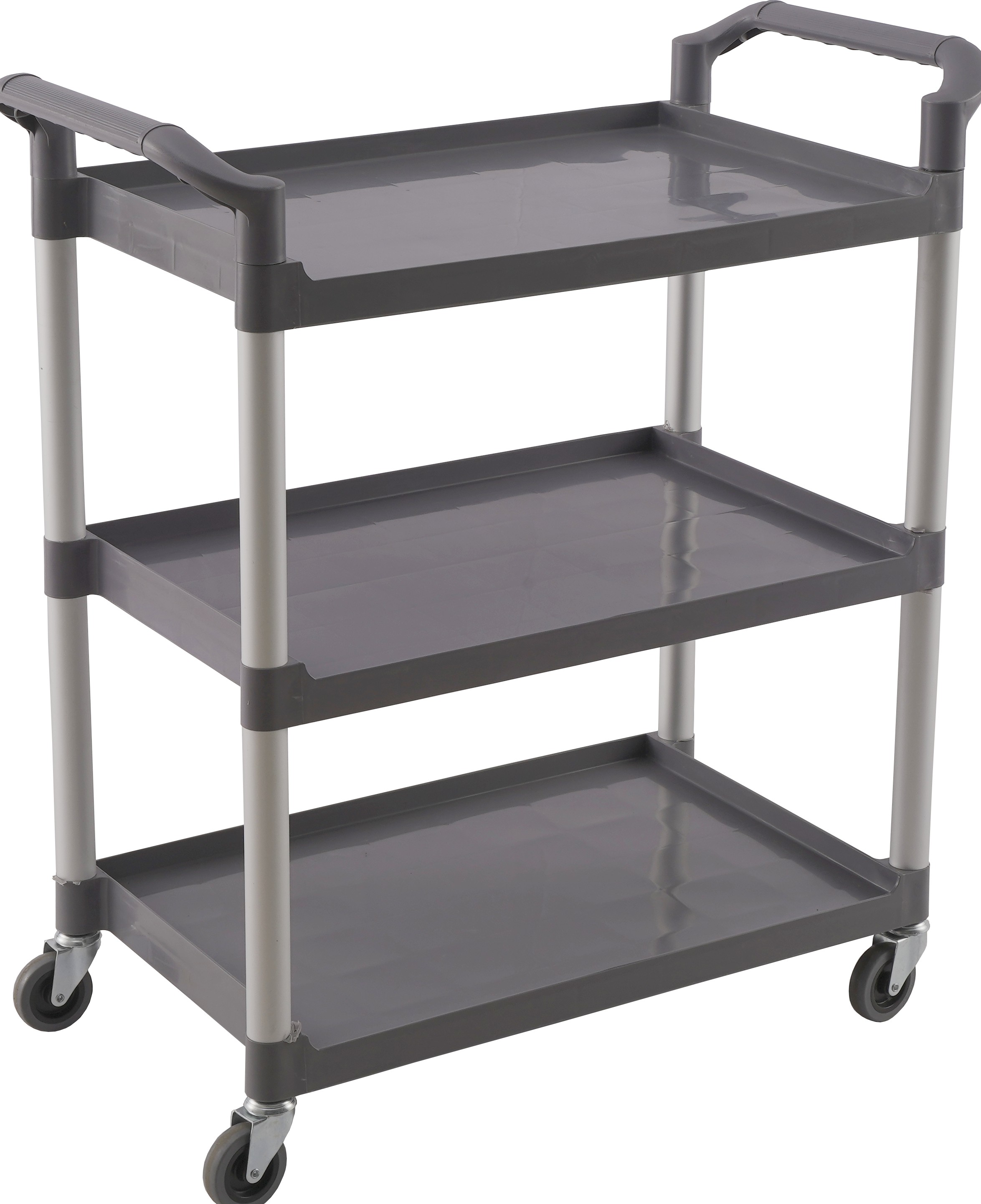 Three-Story Hotel Dining cart Mobile Plastic Trolley Restaurant Vegetable cart to Collect Bowls