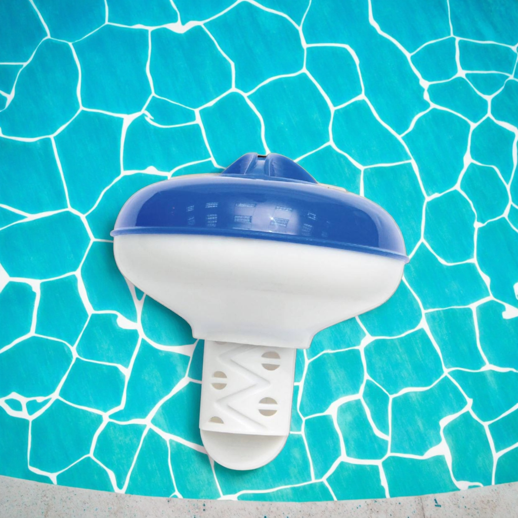 BN Swimming Pool Water Mini Floating Chemical Chlorine Dispenser Chemical Tablets Fits 3inch Tabs Bromine Holder