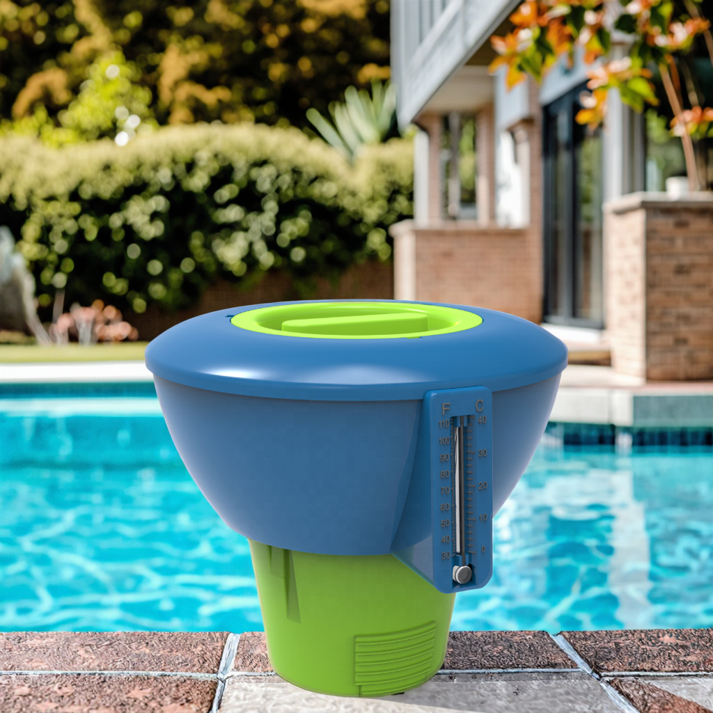 New Model Swim spa Pool Chlorine Dispenser Floater Two-color Swimming Pool Chlorine Chip Floating Distributor